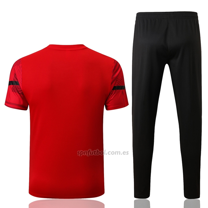 Chandal del AC Milan Manga Corta 2022-2023 Rojo